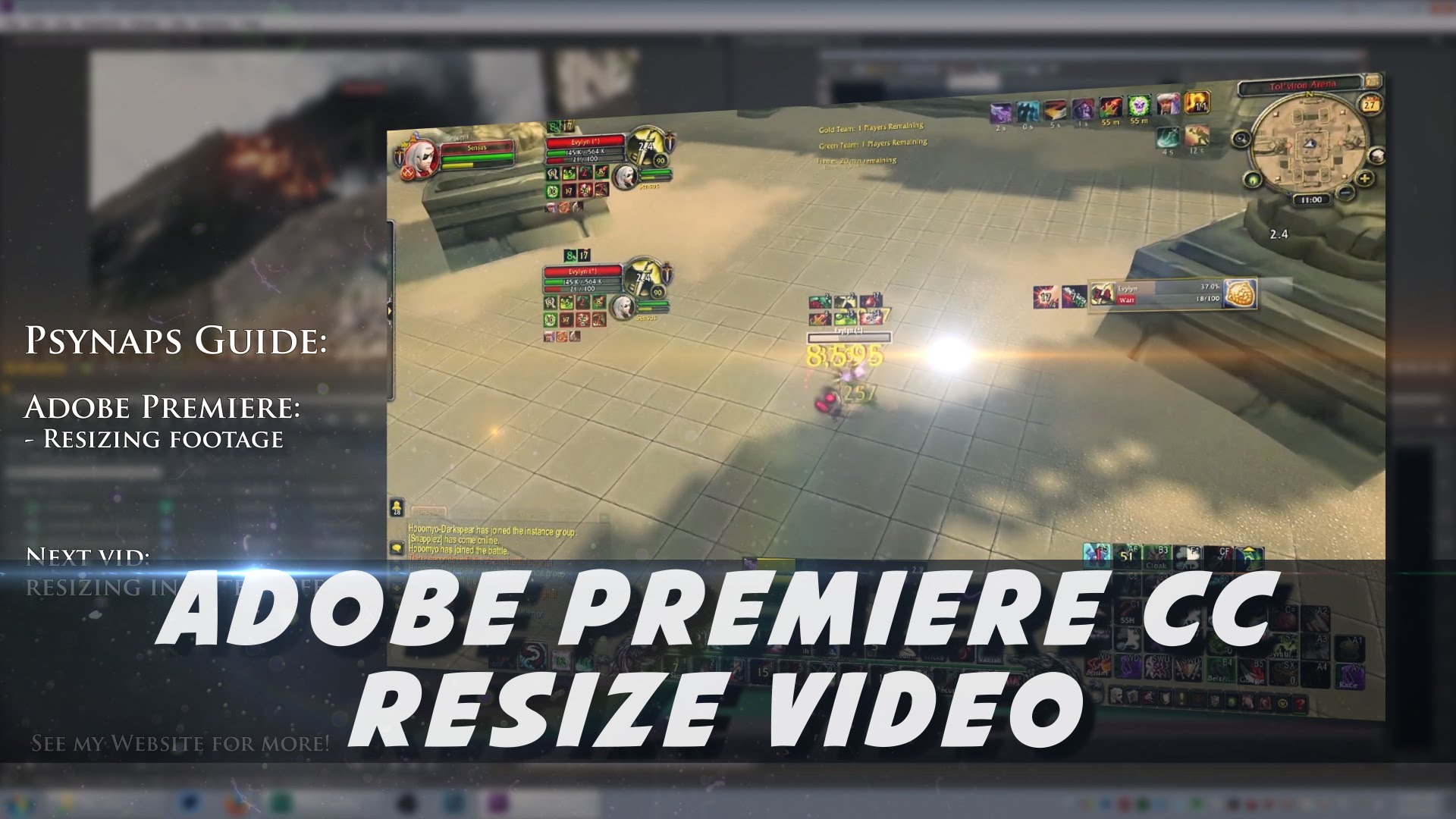 Adobe Premiere – Resizing Video (Psynaps Tutorial)