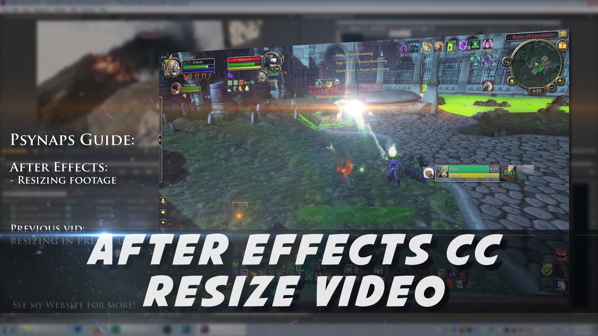 After Effects – Resizing Video (Psynaps Tutorial)