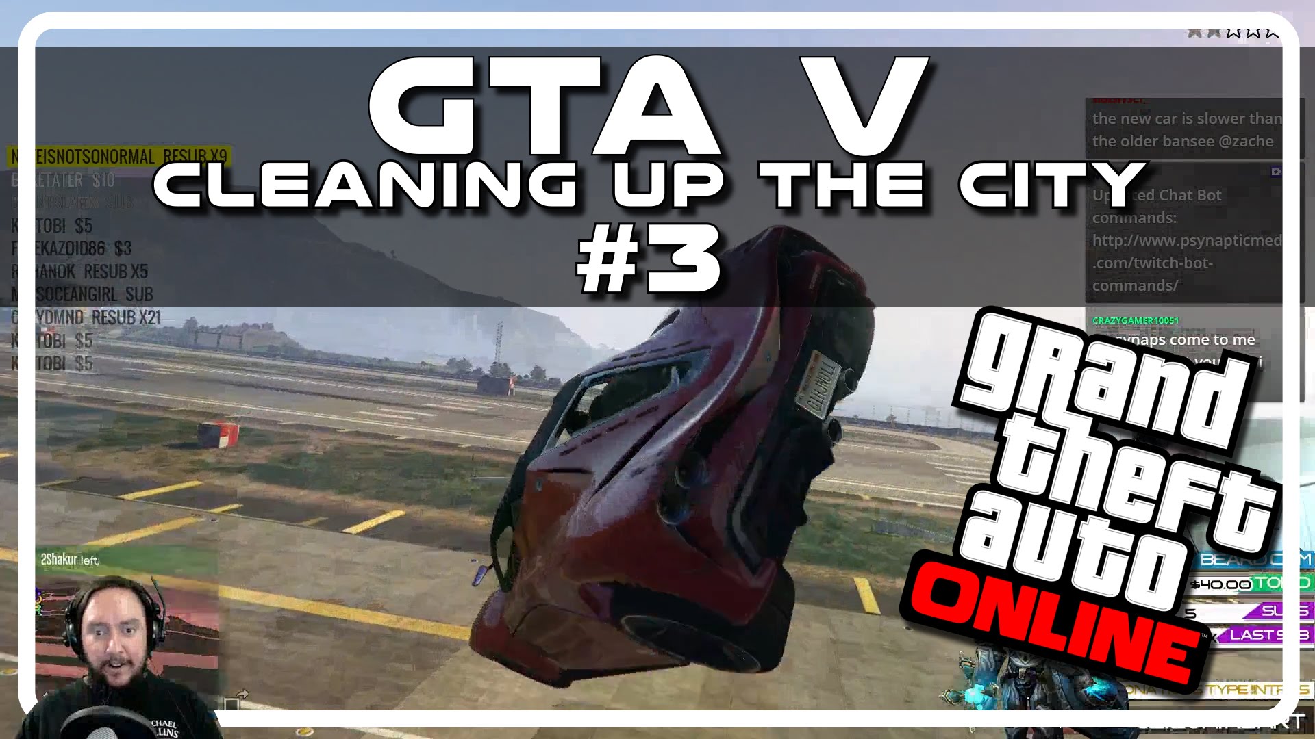 GTA V – Cleaning up the City w Psynaps #3 (Online PC Gameplay Funny Moments)