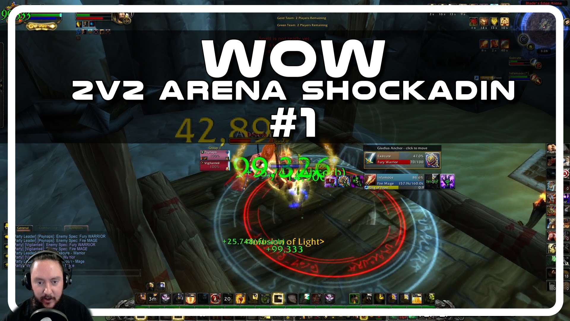 WoW – 2v2 Arena Cap with Psynaps #1 (Holy Paladin Shockadin PvP)