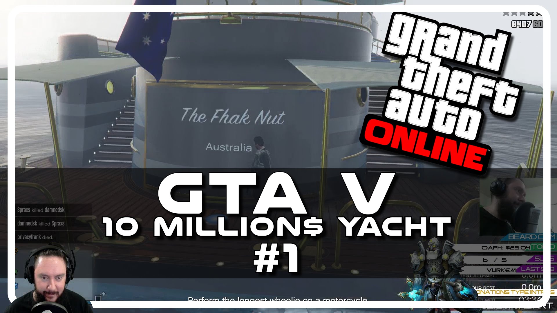 GTA V – $10 Million Yacht w Psynaps #1 (Online PC Gameplay Funny Moments)