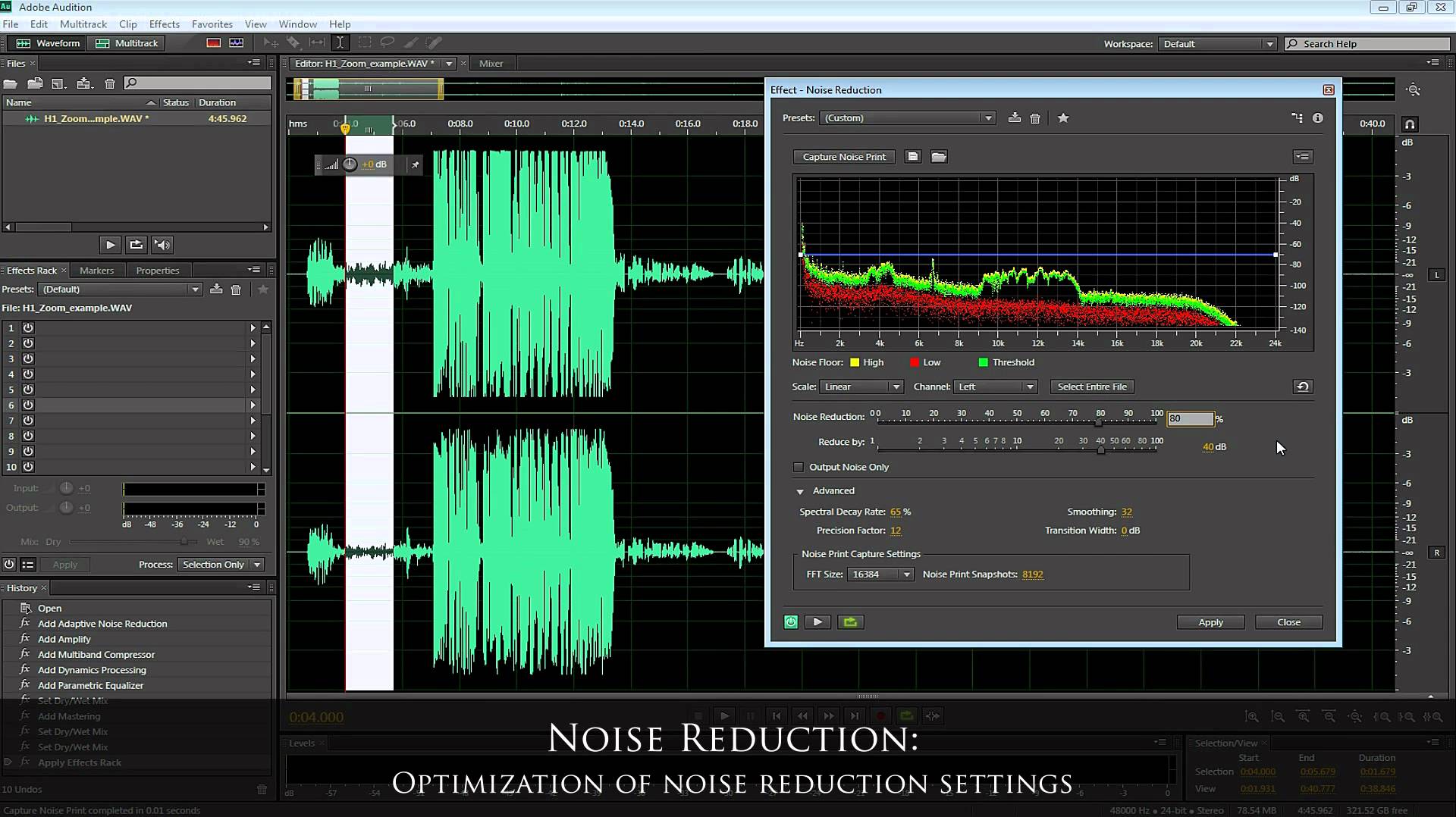 Voice-over Audio Tutorial in Adobe Audition CS6 (w/ Zoom H1 Recorder) by Psynaps