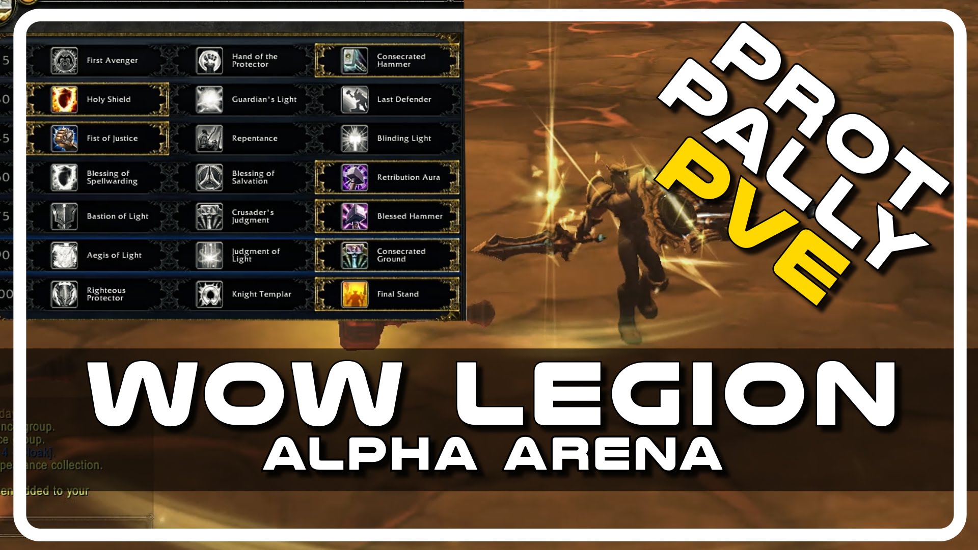 WoW Legion Alpha PVE – Prot Paladin Talents with Psynaps
