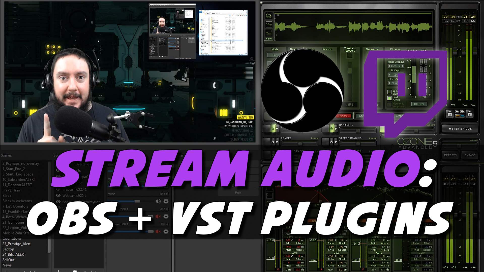 Live Stream Audio: OBS VST Plugins  and Settings (Tutorial by Psynaps)