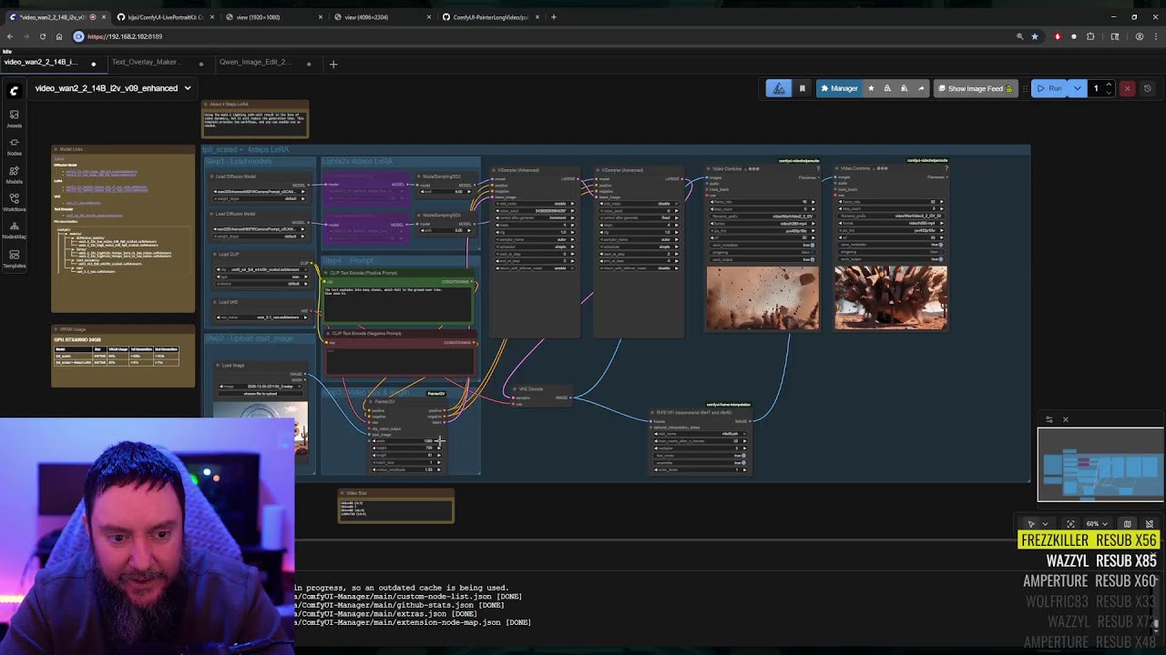Holidaze Live Editing in ComfyUI w/ StableDiffusion. Psynaps Cloud Tech.